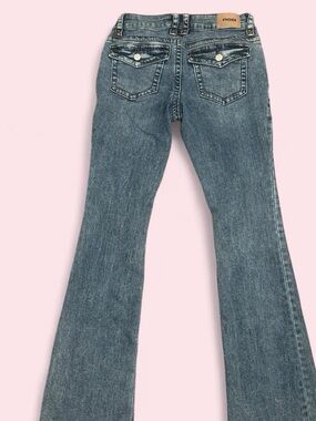 RSQ Blue Bootcut Flare Jeans with Back Flap Pockets
